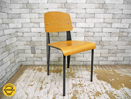 ヴィトラ Vitra スタンダードチェア Standard chair オーク材 ナチュラル ジャン・プルーヴェ ●