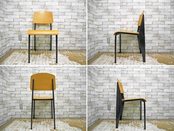 ヴィトラ Vitra スタンダードチェア Standard chair オーク材 ナチュラル ジャン・プルーヴェ ●