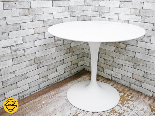 エーロ・サーリネン Eero Saarinen チューリップテーブル Tulip Table ホワイト リプロダクト品 ミッドセンチュリー ●