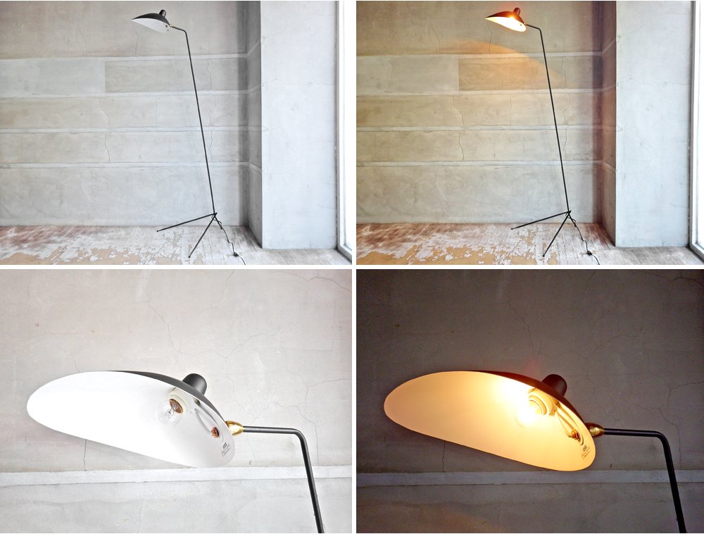 イデー IDEE ランパデール アン ルミエール LAMPADAIRE 1 LUMIERE セルジュ ムーユ Serge Mouille デザイン 1灯 ♪