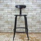 MIJL ニコルチェア NICOLLE CHAIR 60 ブラック スチール ハイチェア 専用牛革シートパッド付き ザ・コンランショップ THE CONRAN SHOP 取扱い A ●
