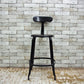 MIJL ニコルチェア NICOLLE CHAIR 60 ブラック スチール ハイチェア 専用牛革シートパッド付き ザ・コンランショップ THE CONRAN SHOP 取扱い C ●