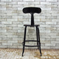 MIJL ニコルチェア NICOLLE CHAIR 60 ブラック スチール ハイチェア 専用牛革シートパッド付き ザ・コンランショップ THE CONRAN SHOP 取扱い C ●