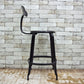 MIJL ニコルチェア NICOLLE CHAIR 60 ブラック スチール ハイチェア 専用牛革シートパッド付き ザ・コンランショップ THE CONRAN SHOP 取扱い C ●