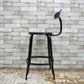 MIJL ニコルチェア NICOLLE CHAIR 60 ブラック スチール ハイチェア 専用牛革シートパッド付き ザ・コンランショップ THE CONRAN SHOP 取扱い C ●
