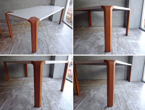 天童木工 Tendo アントラーテーブル Antler Table ダイニングテーブル メラミントップ チーク W180cm ♪