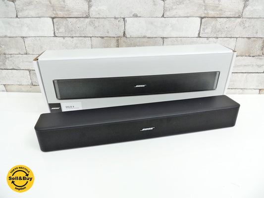 ボーズ BOSE solo 5 tv sound system サウンドバー スピーカー 美品 オーディオ ●