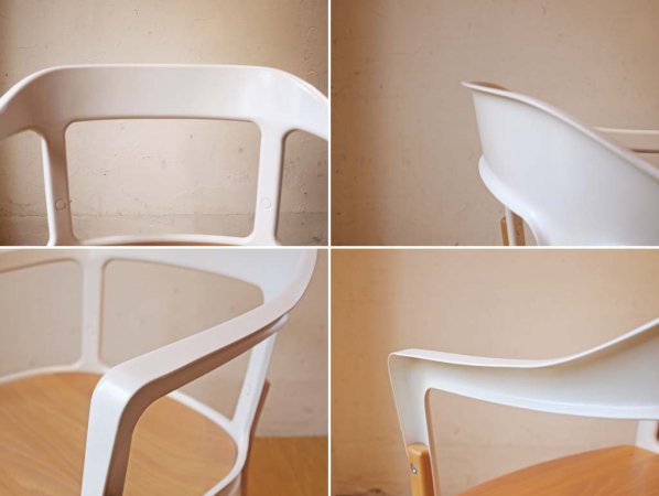 マジス Magis スティールウッドチェア Steelwood Chair ホワイト×ビーチ材 Ronan & Erwan Bouroullec ブルレック B 美品 ★