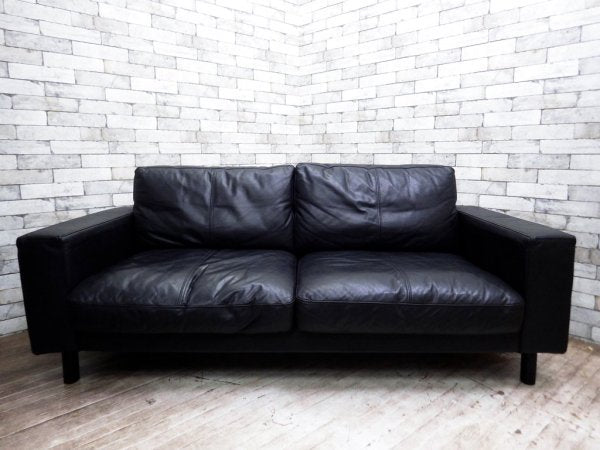 ムーア MOOR Tokyo Sofa 2.5人掛け 本革 ブラック TOKYO-1800-L 定価199,500円 ●