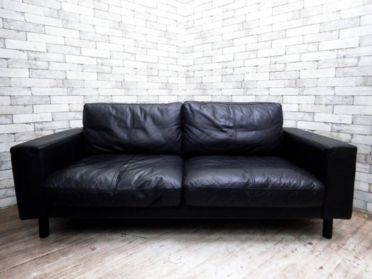 ムーア MOOR Tokyo Sofa 2.5人掛け 本革 ブラック TOKYO-1800-L 定価199,500円 ●