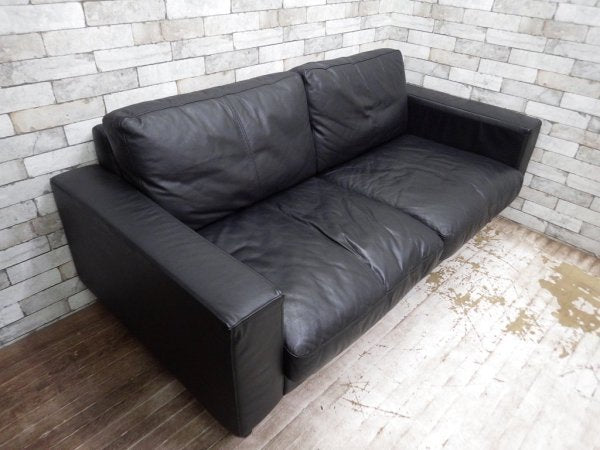 ムーア MOOR Tokyo Sofa 2.5人掛け 本革 ブラック TOKYO-1800-L 定価199,500円 ●