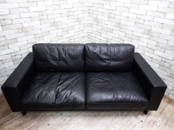 ムーア MOOR Tokyo Sofa 2.5人掛け 本革 ブラック TOKYO-1800-L 定価199,500円 ●