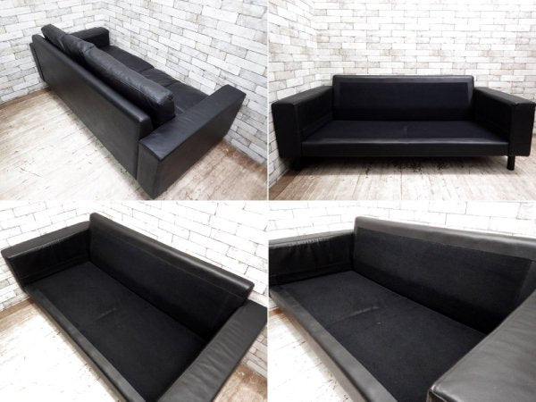 ムーア MOOR Tokyo Sofa 2.5人掛け 本革 ブラック TOKYO-1800-L 定価199,500円 ●