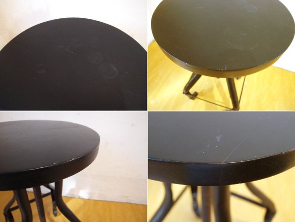 ジャーナルスタンダードファニチャー journal standard Furniture BRUGES CASTER STOOL スツール ウッド×アイアン キャスター ★