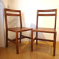 チーク無垢材 teak wood ダイニングチェア 2脚セット アジアンチーク カントリースタイル ★