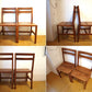 チーク無垢材 teak wood ダイニングチェア 2脚セット アジアンチーク カントリースタイル ★