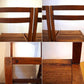 チーク無垢材 teak wood ダイニングチェア 2脚セット アジアンチーク カントリースタイル ★