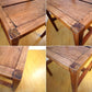 チーク無垢材 teak wood ダイニングチェア 2脚セット アジアンチーク カントリースタイル ★