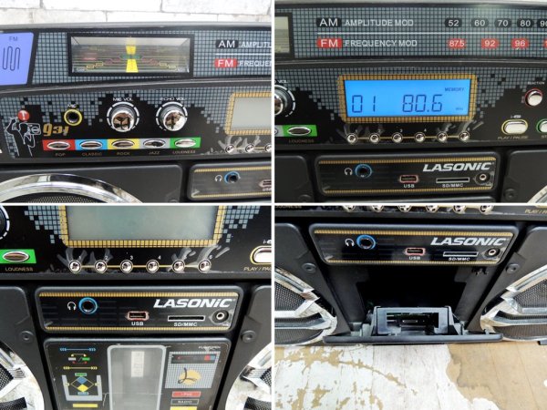 ラソニック Lasonic i931 Ghetto Blaster iPod デッキ ラジカセ 2007年製 現状品 ●