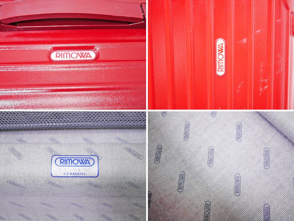 リモワ RIMOWA サルサ SALSA キャビントローリー スーツケース 86L 2輪 レッド ●