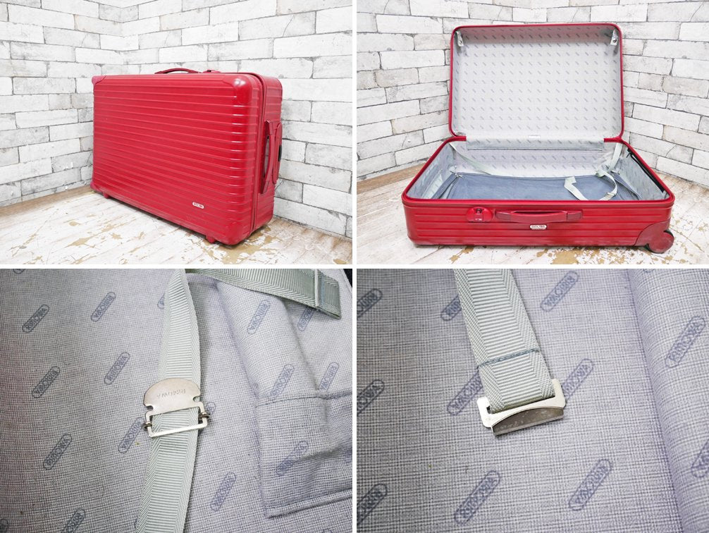 リモワ RIMOWA サルサ SALSA キャビントローリー スーツケース 86L 2輪 レッド ●