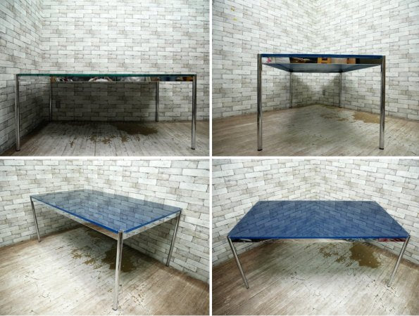 USMモジュラーファニチャー USMハラー テーブル USM Haller Table ガラス ダイニングテーブル W175cm オフィス デスク 定価511,800円 ●