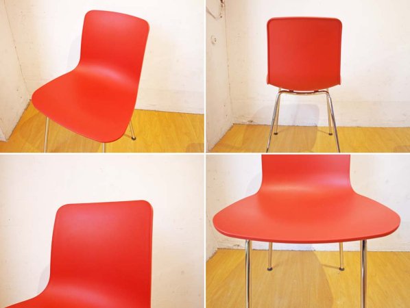 ヴィトラ Vitra ハル チューブチェア HAL Tube Chair オレンジ カフェチェア 2脚セット ジャスパー・モリソン ★