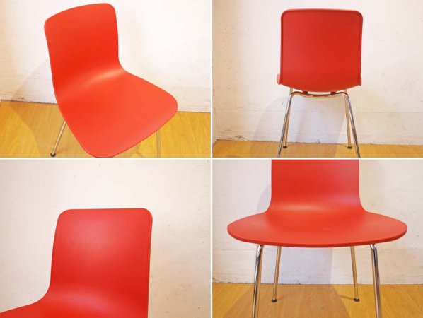 ヴィトラ Vitra ハル チューブチェア HAL Tube Chair オレンジ カフェチェア 2脚セット ジャスパー・モリソン ★