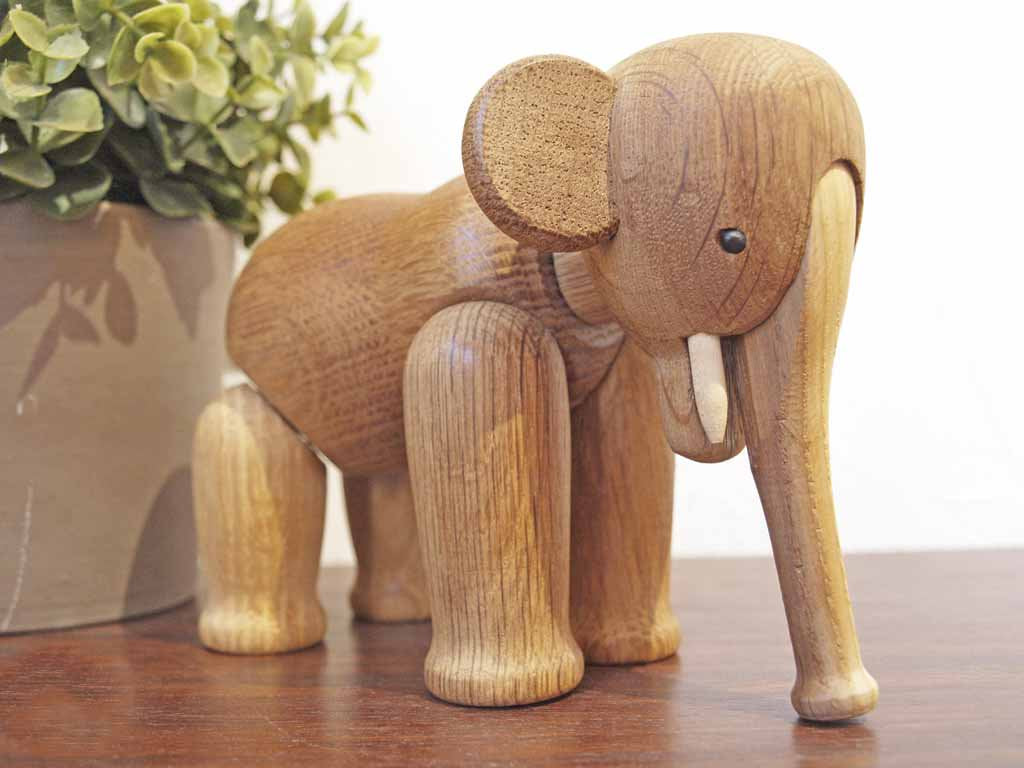 カイボイスン Kay Bojesen エレファント ゾウ Elephant 木製オブジェ 玩具 デンマーク 現行品 ★