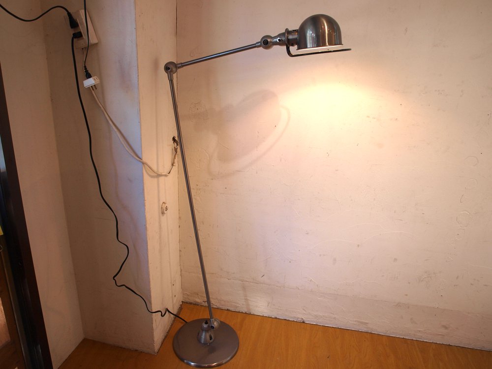 ジェルデ Jielde フロアランプ 1240 Floor Lamp ブラッシュドスチール フランス インダストリアル P.F.S取扱 ★