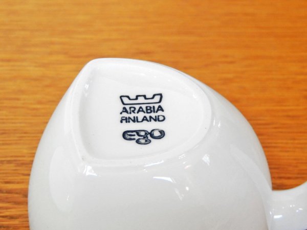 アラビア ARABIA エゴ Ego コーヒー カップ&ソーサー C＆S ホワイト ステファン・リンドフォース 廃番 ●