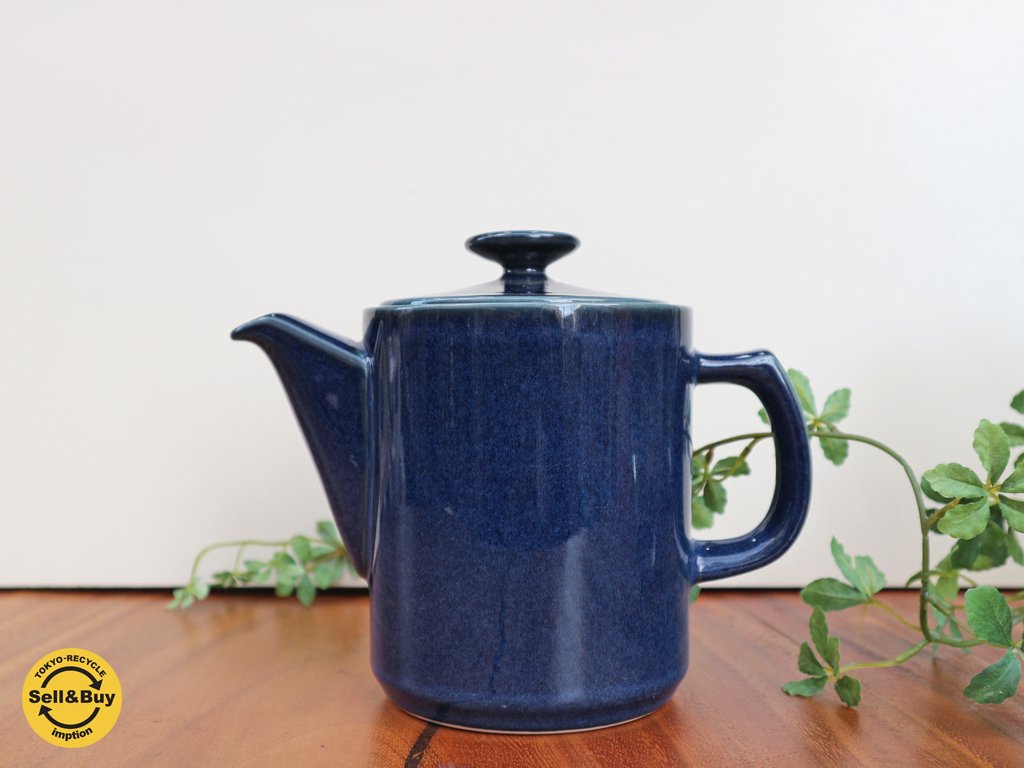 desire コーヒーポット ブルー 陶器 北欧 デンマーク ◎