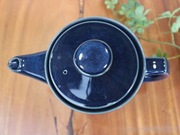 desire コーヒーポット ブルー 陶器 北欧 デンマーク ◎