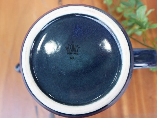 desire コーヒーポット ブルー 陶器 北欧 デンマーク ◎