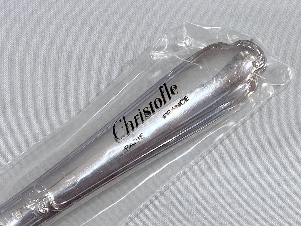 クリストフル Christofle ポンパドール Pompadour カトラリー サイドナイフ 20cm 6本セット フランス 銀食器 廃盤 未開封 ■