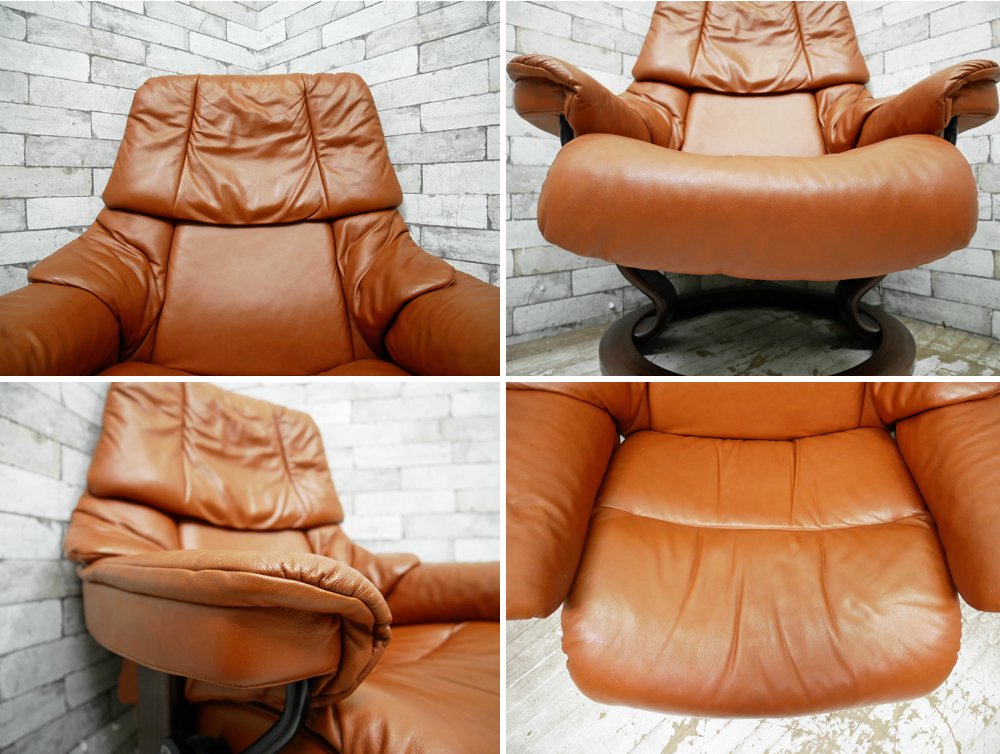 エコーネス EKORNES タンパ TAMPA ストレスレスチェア リクライニングチェア + オットマン 北欧家具 ノルウェー ●