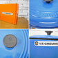 ルクルーゼ LE CREUSET ココットオーバル キャセロール Φ26cm ブルー 箱付 美品 ●