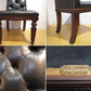 ラルフ ローレン ホーム RALPH LAUREN HOME テルフォードダイニングチェア Telford dining chair ハイバック タフテッドレザー スタッズ 希少 アメリカ ★