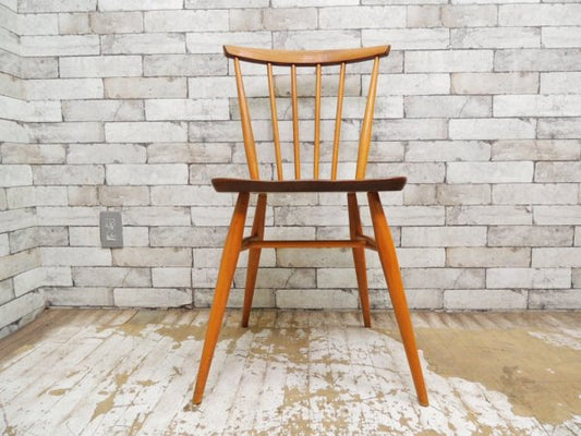 アーコール Ercol ビンテージ ボウバックチェア エルム材 UKビンテージ A ●