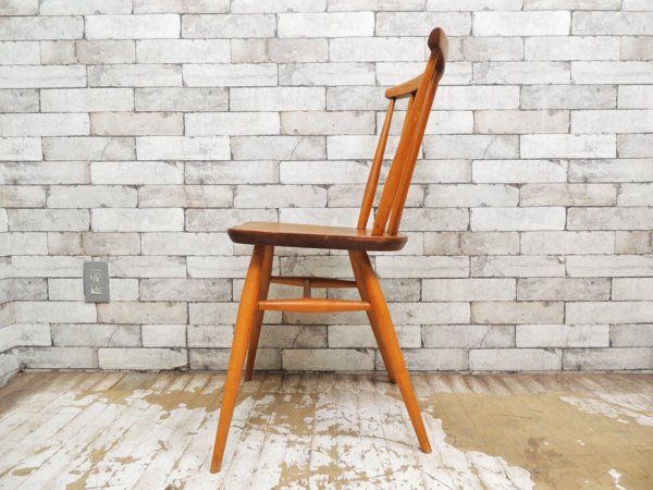 アーコール Ercol ビンテージ ボウバックチェア エルム材 UKビンテージ A ●