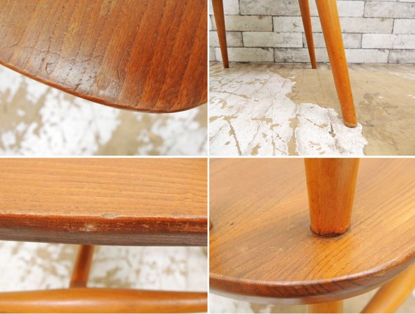 アーコール Ercol ビンテージ ボウバックチェア エルム材 UKビンテージ A ●