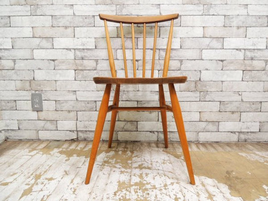 アーコール Ercol ビンテージ ボウバックチェア エルム材 UKビンテージ B ●