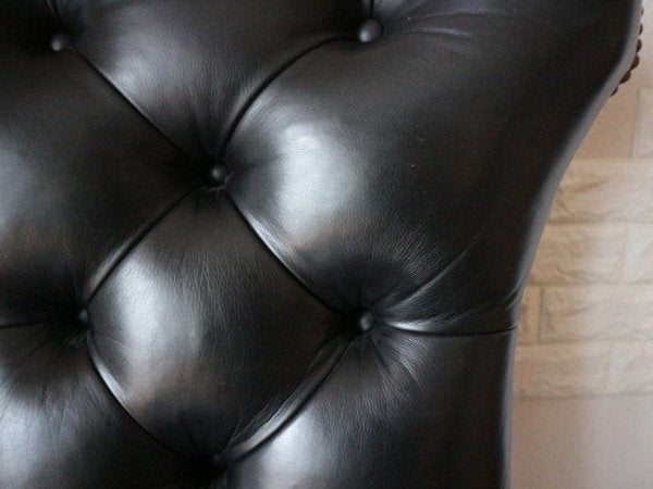 ラルフローレン ホーム RALPH LAUREN HOME ヘンレドン ダイニングチェア Telford dining chair ハイバック タフテッドレザー スタッズ 希少 アメリカ ◎
