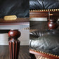 ラルフローレン ホーム RALPH LAUREN HOME ヘンレドン ダイニングチェア Telford dining chair ハイバック タフテッドレザー スタッズ 希少 アメリカ ◎