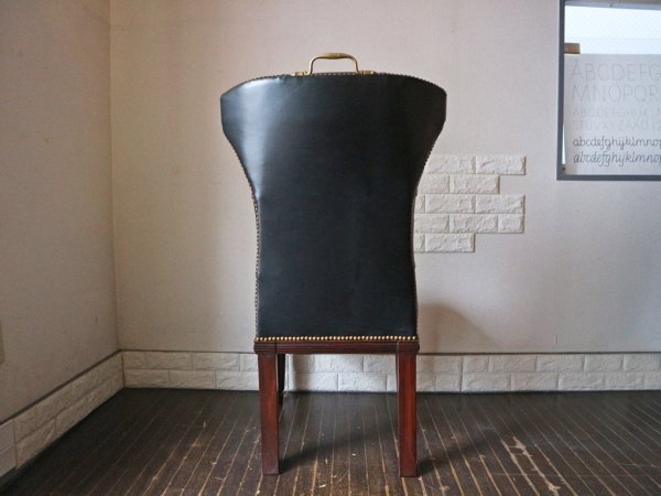 ラルフローレン ホーム RALPH LAUREN HOME ヘンレドン ダイニングチェア Telford dining chair ハイバック タフテッドレザー スタッズ 希少 アメリカ ◎