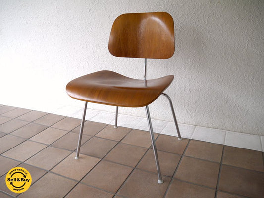 ハーマンミラー HermanMiller イームズ Eames プライウッド ダイニングチェア DCM 廃盤 2003年製 ウォールナット材 状態良好 名作チェア MoMA ミッドセンチュリー ◇