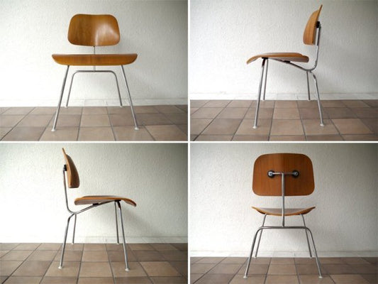 ハーマンミラー HermanMiller イームズ Eames プライウッド ダイニングチェア DCM 廃盤 2003年製 ウォールナット材 状態良好 名作チェア MoMA ミッドセンチュリー ◇