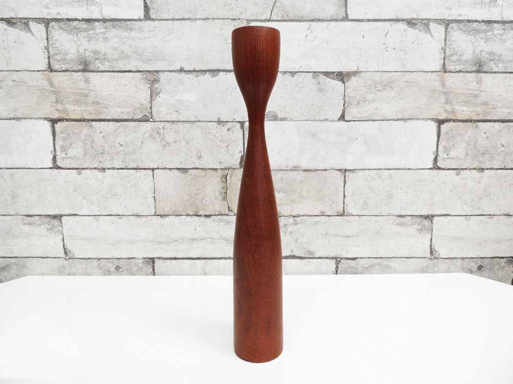 デンマーク ビンテージ Danish Vintage チーク材 キャンドルスタンド H29cm ●