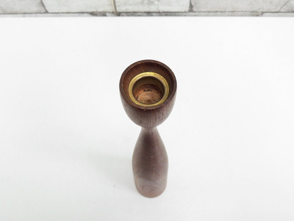 デンマーク ビンテージ Danish Vintage チーク材 キャンドルスタンド H29cm ●
