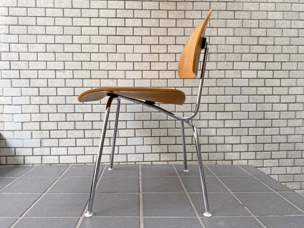 ハーマンミラー Herman Miller プライウッドダイニングチェア DCM ウォールナット メタルレッグ 2003年製 イームズ ミッドセンチュリー■